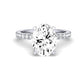 Dahlia Oval Moissanite Bridal Set whitegold