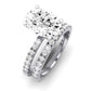 Dahlia Oval Moissanite Bridal Set whitegold