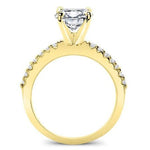 Dahlia Round Moissanite Bridal Set yellowgold