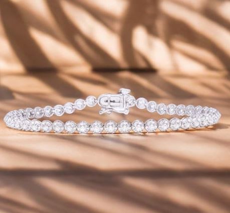 Daily Deal: 1ct TCW Round Lab Diamond Tennis Bracelet VS2 F
