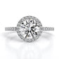 Daily Deal: 2.37ct Total Weight Round Lab Diamond Engagement Ring VS2 F