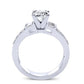 Daisy Cushion Diamond Bridal Set (Lab Grown Igi Cert) whitegold