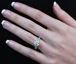 Daisy Round Diamond Bridal Set (Lab Grown Igi Cert) whitegold