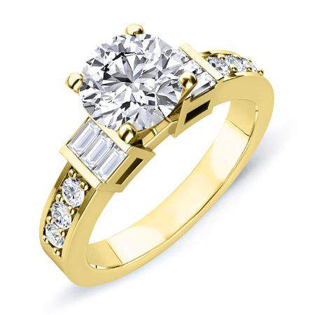 Daisy Round Diamond Bridal Set (Lab Grown Igi Cert) yellowgold