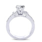 Daisy Round Diamond Engagement Ring (Lab Grown Igi Cert) whitegold