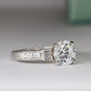 Daisy Round Diamond Engagement Ring (Lab Grown Igi Cert) whitegold