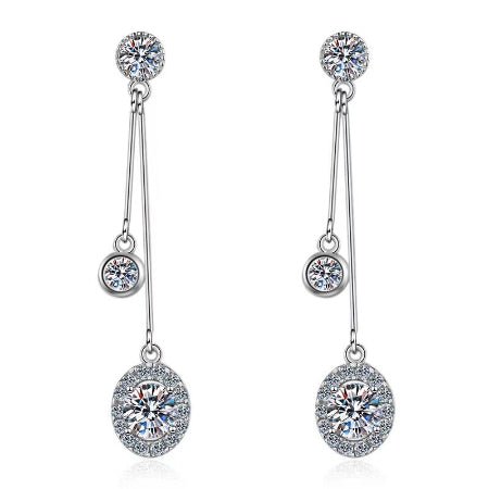 Dana Diamond Earrings (Clarity Enhanced) whitegold