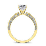 Daphne Cushion Diamond Engagement Ring (Lab Grown Igi Cert) yellowgold