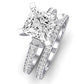 Daphne Diamond Matching Band Only (does Not Include Engagement Ring)  For Ring With Princess Center whitegold