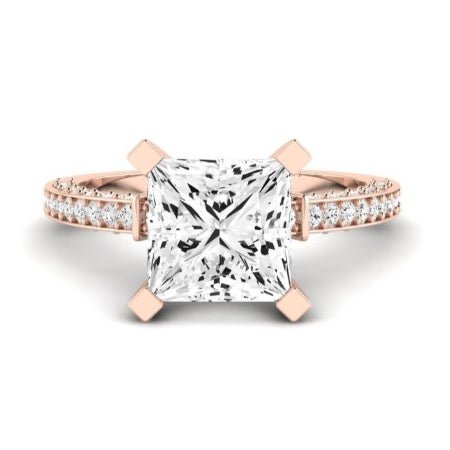 Daphne Diamond Matching Band Only (does Not Include Engagement Ring)  For Ring With Princess Center rosegold
