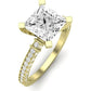 Daphne Diamond Matching Band Only (does Not Include Engagement Ring)  For Ring With Princess Center yellowgold