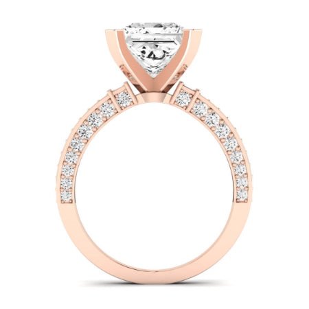 Daphne Diamond Matching Band Only (does Not Include Engagement Ring)  For Ring With Princess Center rosegold