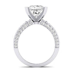 Daphne Diamond Matching Band Only (does Not Include Engagement Ring)  For Ring With Princess Center whitegold