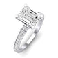 Daphne Emerald Diamond Bridal Set (Lab Grown Igi Cert) whitegold