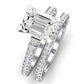 Daphne Emerald Diamond Bridal Set (Lab Grown Igi Cert) whitegold