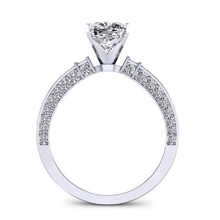 Daphne Cushion Diamond Bridal Set (Lab Grown Igi Cert) whitegold