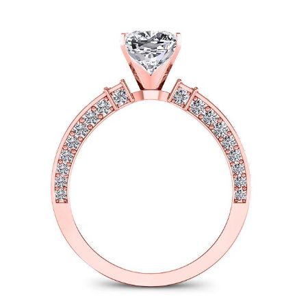 Daphne Cushion Diamond Bridal Set (Lab Grown Igi Cert) rosegold