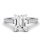 Daphne Emerald Diamond Bridal Set (Lab Grown Igi Cert) whitegold