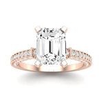 Daphne Emerald Diamond Bridal Set (Lab Grown Igi Cert) rosegold