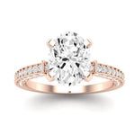 Daphne Oval Diamond Bridal Set (Lab Grown Igi Cert) rosegold