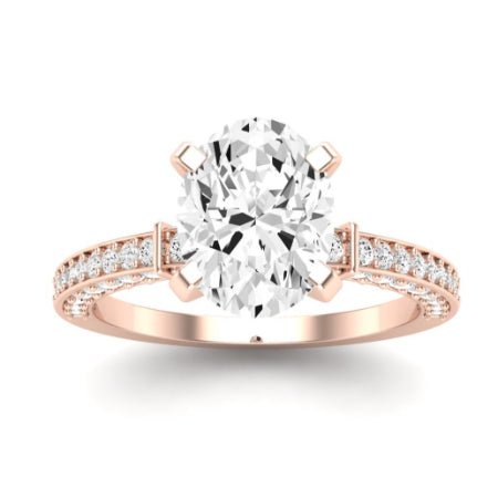 Daphne Oval Diamond Bridal Set (Lab Grown Igi Cert) rosegold