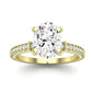 Daphne Oval Diamond Bridal Set (Lab Grown Igi Cert) yellowgold