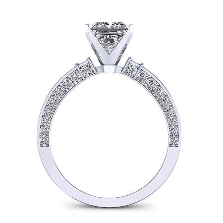 Daphne Princess Diamond Bridal Set (Lab Grown Igi Cert) whitegold