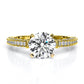 Daphne Round Diamond Engagement Ring (Lab Grown Igi Cert) yellowgold