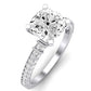 Daphne Diamond Matching Band Only (does Not Include Engagement Ring)  For Ring With Cushion Center whitegold