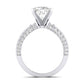 Daphne Diamond Matching Band Only (does Not Include Engagement Ring)  For Ring With Cushion Center whitegold