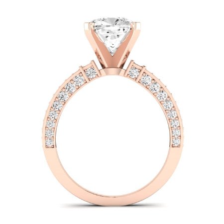 Daphne Diamond Matching Band Only (does Not Include Engagement Ring)  For Ring With Cushion Center rosegold