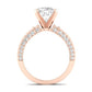 Daphne Diamond Matching Band Only (does Not Include Engagement Ring)  For Ring With Cushion Center rosegold