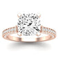 Daphne Diamond Matching Band Only (does Not Include Engagement Ring)  For Ring With Cushion Center rosegold