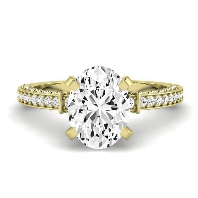 Daphne Oval Diamond Engagement Ring (Lab Grown Igi Cert) yellowgold