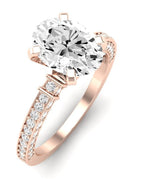 Daphne Oval Diamond Engagement Ring (Lab Grown Igi Cert) rosegold