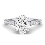 Daphne Oval Diamond Engagement Ring (Lab Grown Igi Cert) whitegold