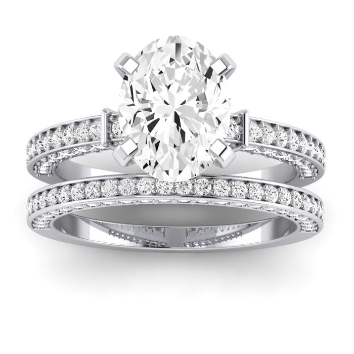 4.00 ct - Daphne - Oval Lab Diamond Bridal Set (IGI Certified)