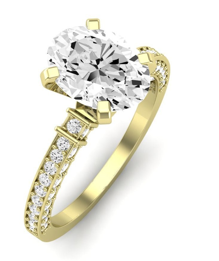 Daphne Oval Diamond Engagement Ring (Lab Grown Igi Cert) yellowgold