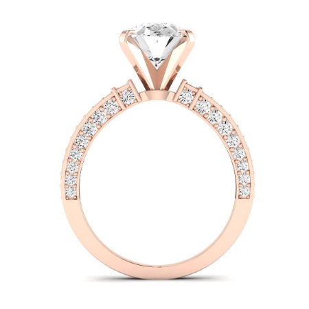 Daphne Oval Moissanite Bridal Set rosegold