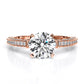 Daphne Round Diamond Engagement Ring (Lab Grown Igi Cert) rosegold