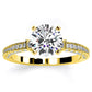 Daphne Round Diamond Engagement Ring (Lab Grown Igi Cert) yellowgold