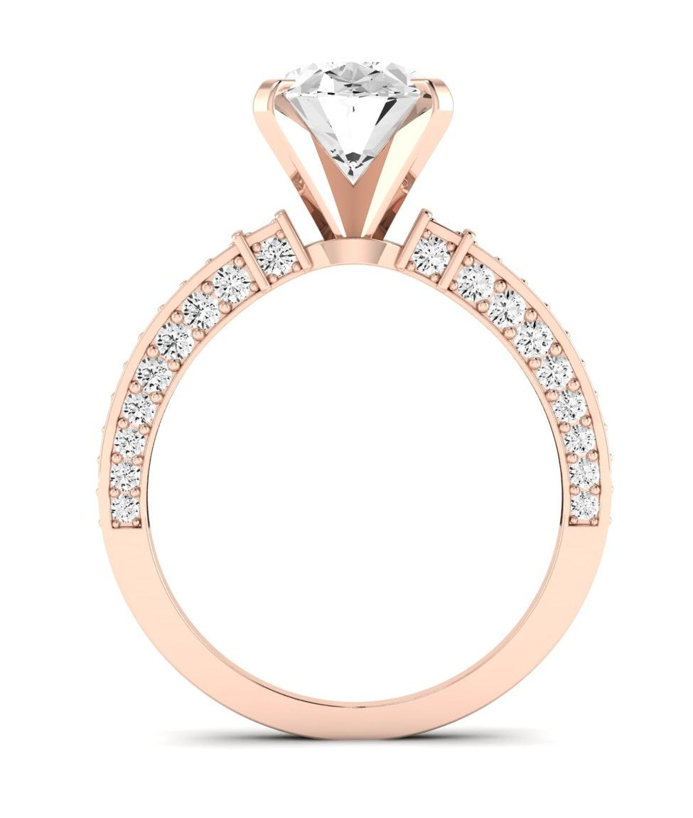 Daphne Oval Diamond Engagement Ring (Lab Grown Igi Cert) rosegold