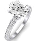 Daphne Oval Diamond Engagement Ring (Lab Grown Igi Cert) whitegold