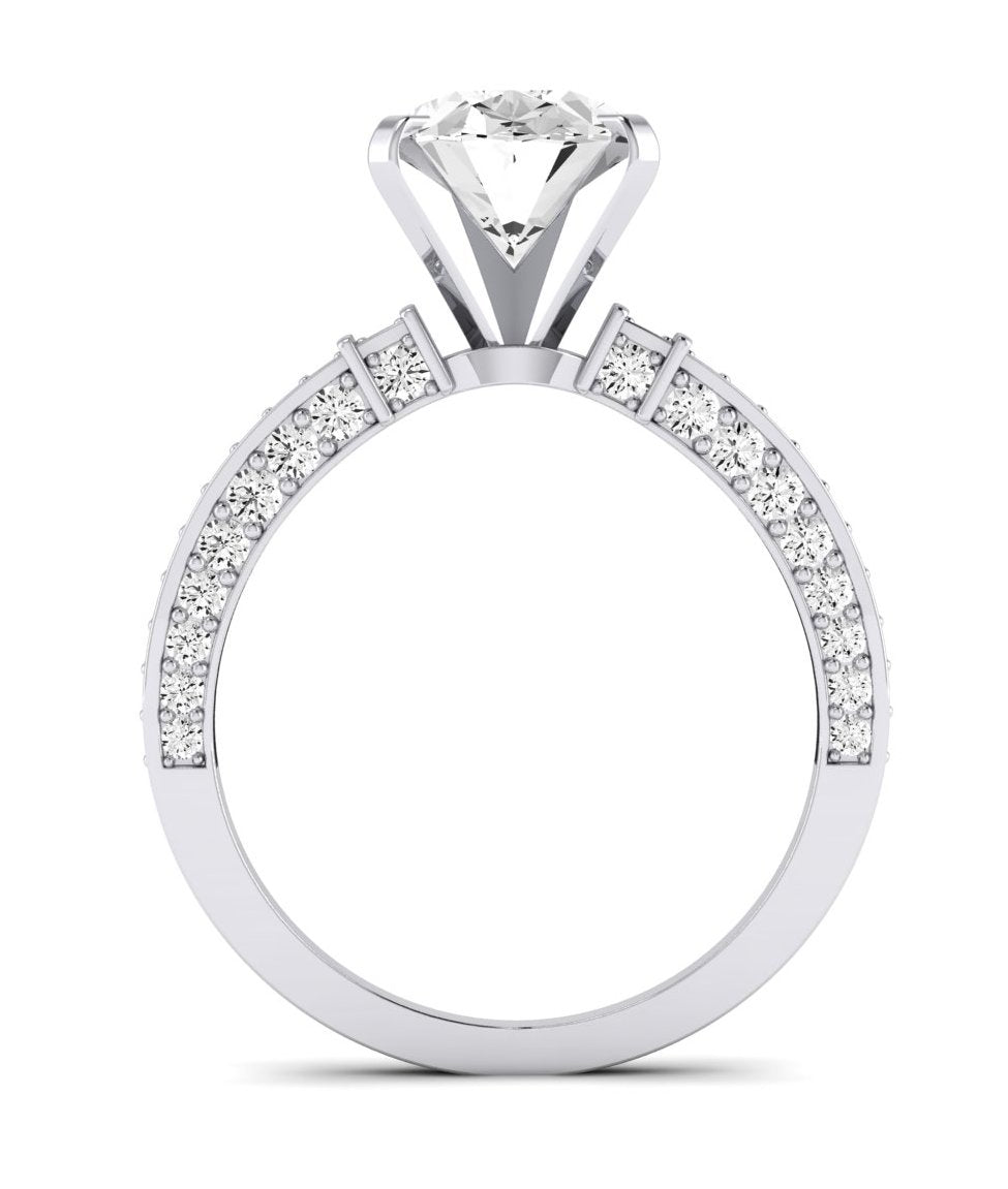 Daphne Oval Diamond Engagement Ring (Lab Grown Igi Cert) whitegold