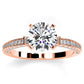 Daphne Round Diamond Engagement Ring (Lab Grown Igi Cert) rosegold