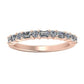 Dara Baguette & Round Trendy Diamond Wedding Ring rosegold