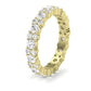 Daylily Round Cut Diamond Eternity Band (Clarity Enhanced) yellowgold