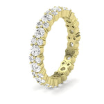Daylily Round Cut Diamond Eternity Band (Clarity Enhanced) yellowgold