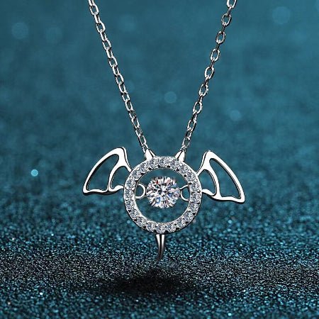 Deean Moissanite Necklace whitegold