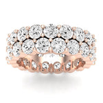 Delphin Round Cut Diamond Eternity Band (Clarity Enhanced) rosegold